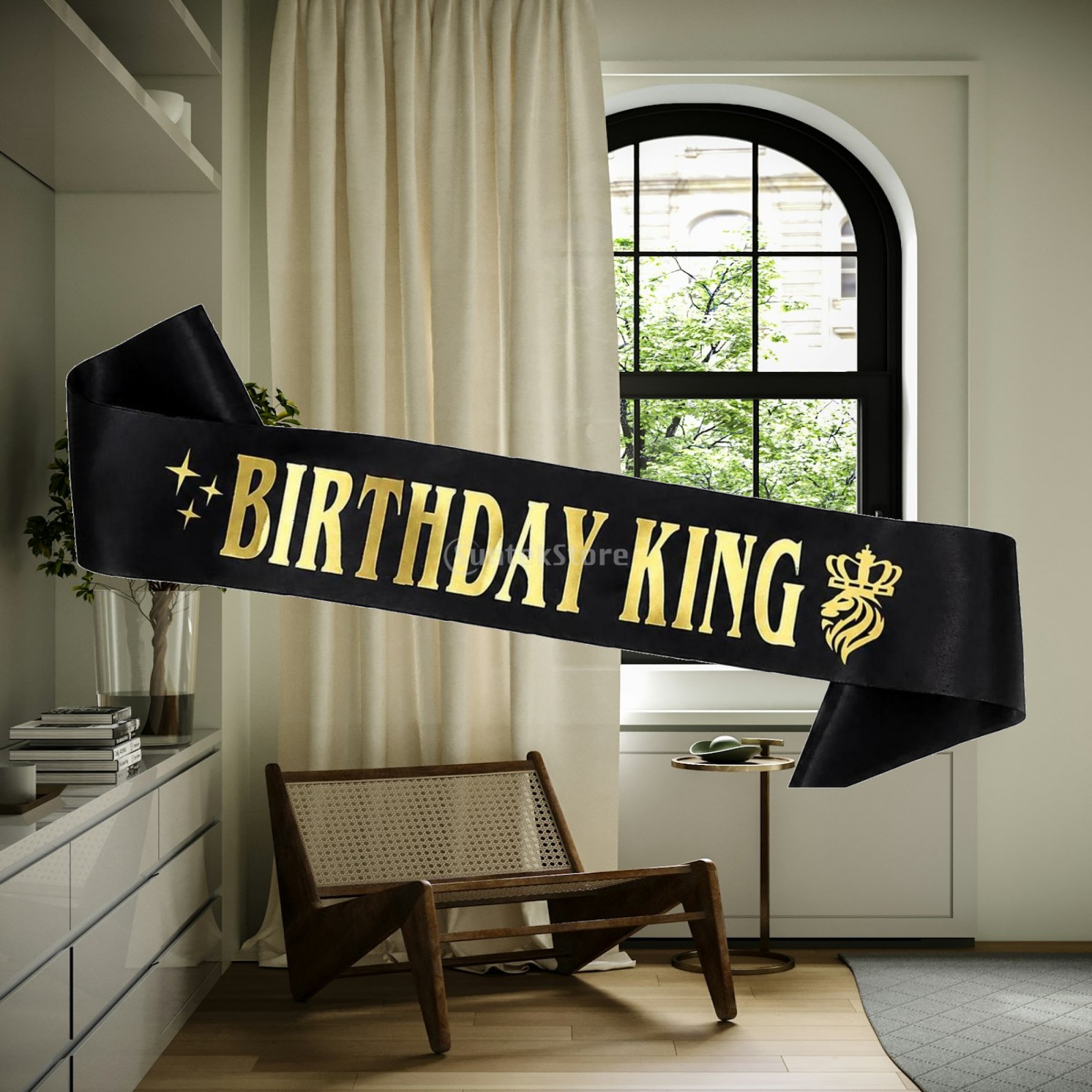 Brokatowa korona króla na przy – Birthday Sash Glitter recenzja i cena