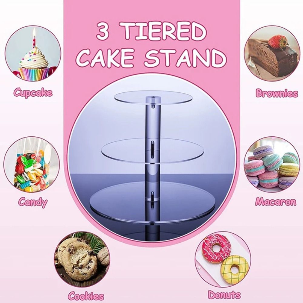 Przezroczysty akrylowy stojak  – Cupcake Stand Tier recenzja i cena