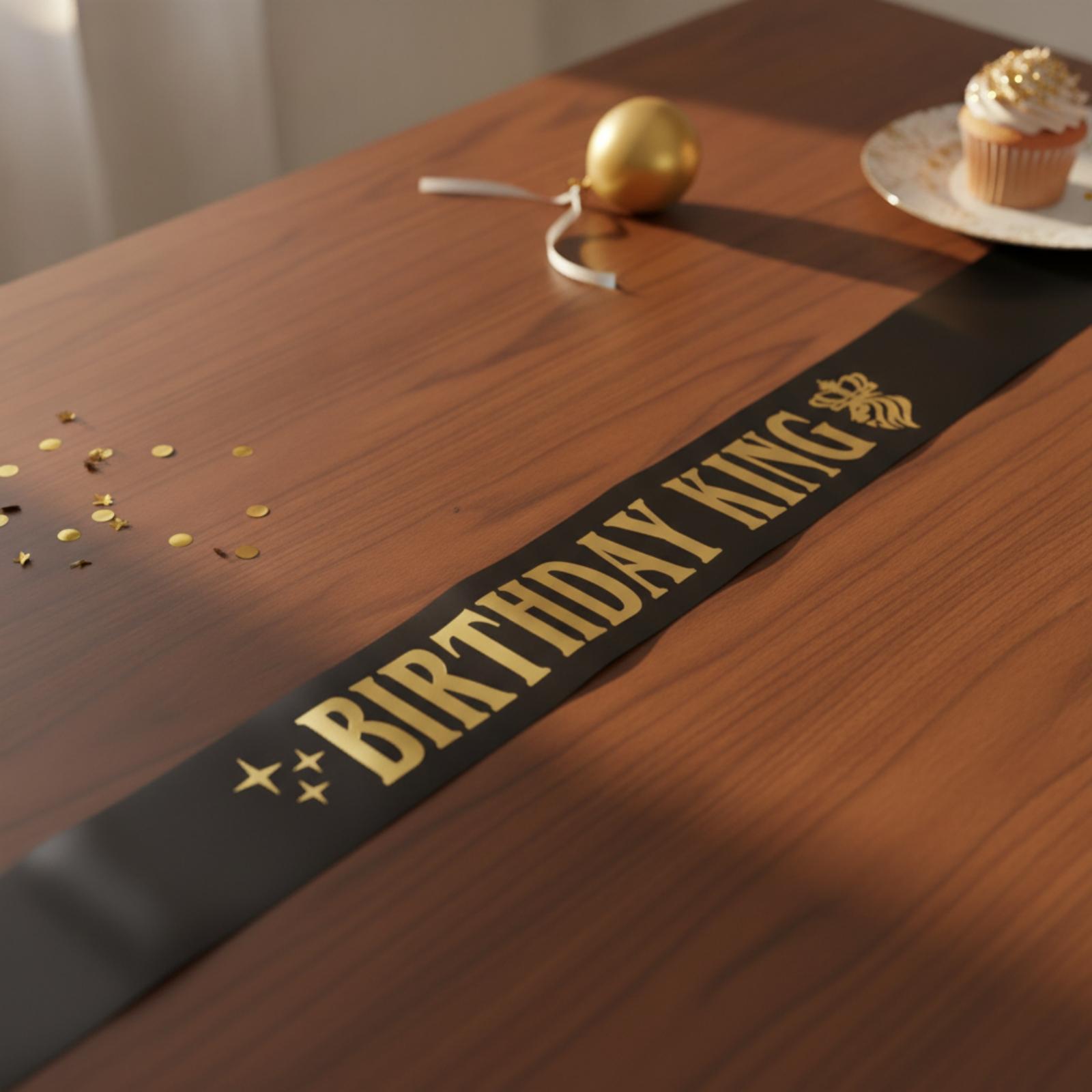 Korona urodzinowa króla, błysz – Birthday Sash Glitter recenzja i cena