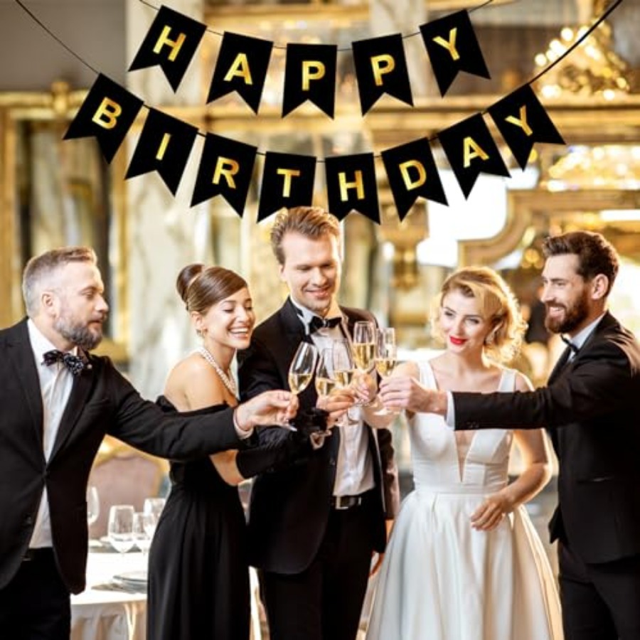 Baner „Wszystkiego Najlepszego – Party Banner Gold recenzja i cena
