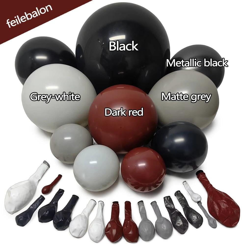 Ciemnoczerwono-czarny zestaw g – Balloon Arch Kit recenzja i cena